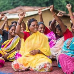 Sabita Devi, 36, participates in a self help group meeting in Sondari Pakartoli Village in Torpa, Jharkhand, India on August 28, 2018.